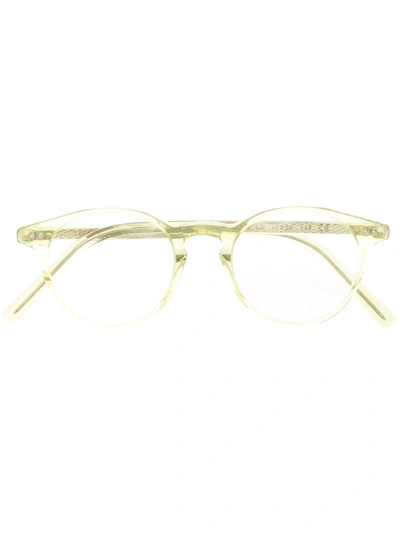 Shop Epos Talo Round-frame Glasses In Green