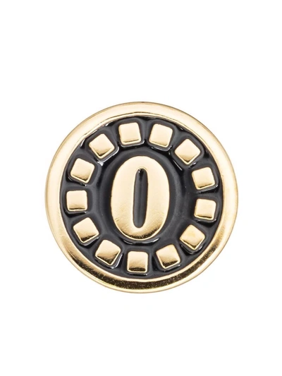 Shop Maria Black Pop Lucky Number 0 Coin In Gold