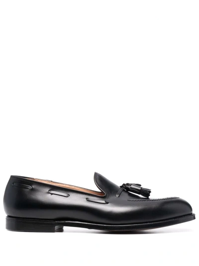 Shop Crockett & Jones Tassel-detail Loafers In 黑色