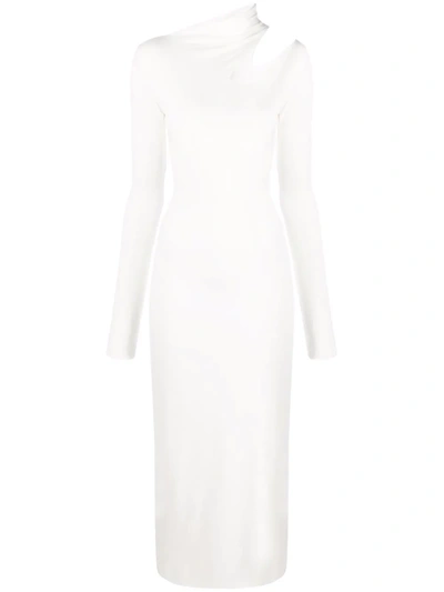 Shop Manurí Bambina On A Saturday Night Cut-out Dress In White