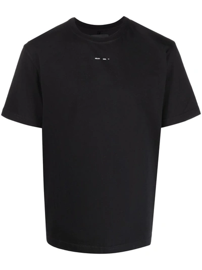 Shop Heliot Emil Logo-print Cotton T-shirt In Black