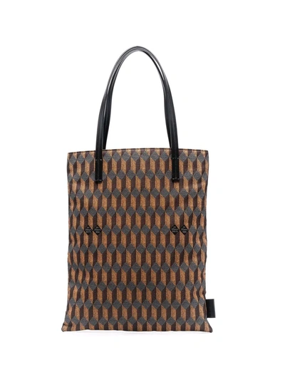 Shop Au Depart L'europe Geometric-jacquard Tote Bag In Orange