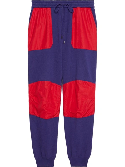 Shop Gucci X The North Face Track Pants In Purple