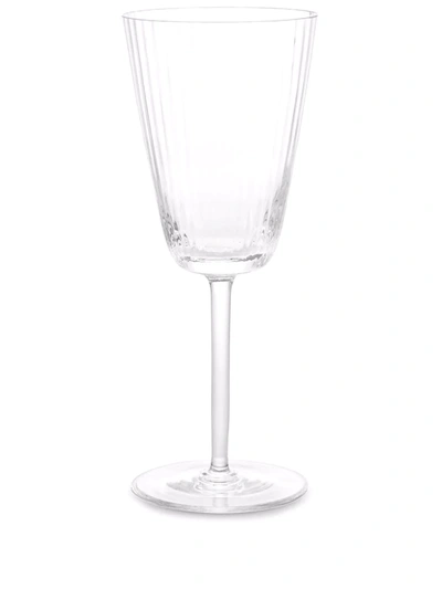 Dolce & Gabbana Hand-blown Murano White Wine Glass In White