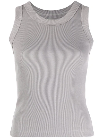 Shop Styland Organic Cotton-blend Tank Top In Grey
