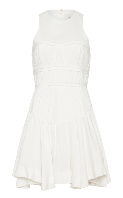 Shop Aje Women's Tidal Corset Mini Dress In White,black