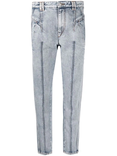 Shop Isabel Marant Étoile Distressed-effect Denim Jeans In Blau