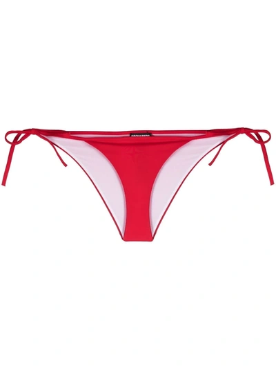 Shop Dsquared2 Icon Logo-print Bikini Bottoms In Rot