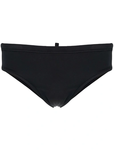 Dsquared2 Logo Printed Swimming Trunks In Schwarz