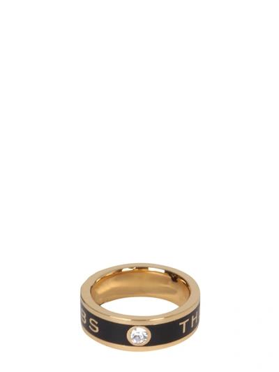 Shop Marc Jacobs The Medallion Ring In Black