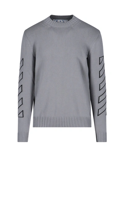 Shop Off-white Sweater In Grey