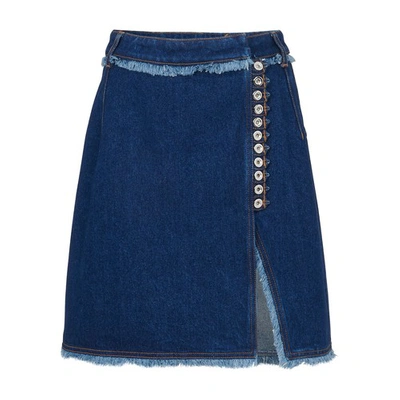 Shop Paco Rabanne Mini Skirt In P421