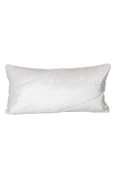 Parkland Collection Velvet Pillow In White
