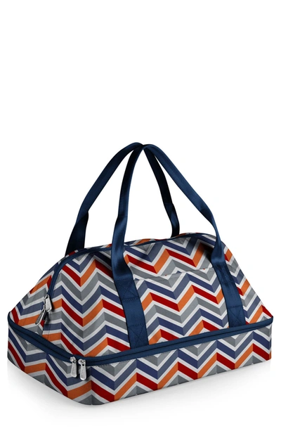 Shop Oniva Potluck Casserole Tote In Blue Chevron