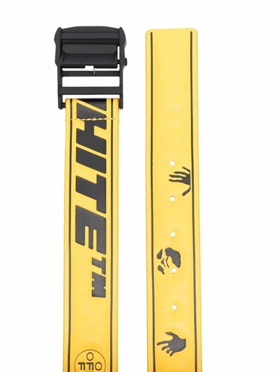 Shop Off-white Men's Yellow Leather Belt