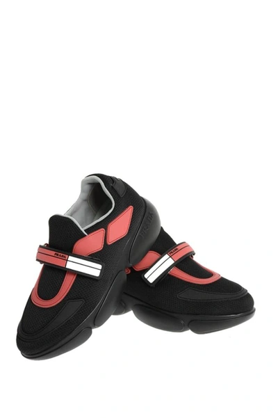 Shop Prada Women's Black Polyamide Sneakers