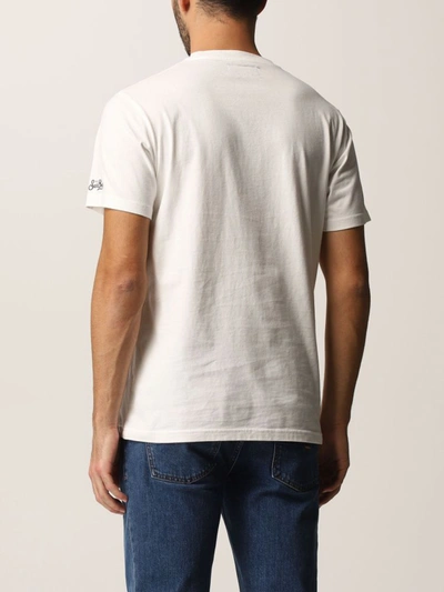 Shop Mc2 Saint Barth Men's White Other Materials T-shirt