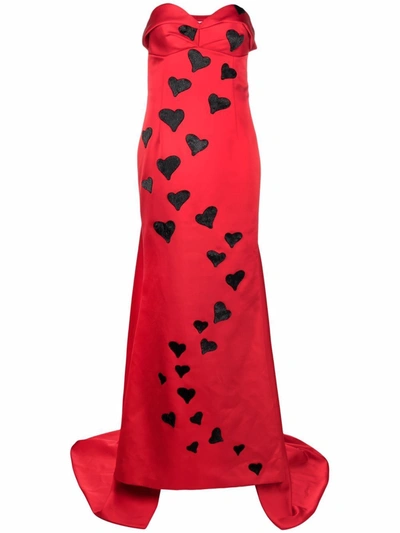 Shop Moschino Women's Red Polyester Dress