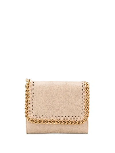 Shop Stella Mccartney Women's Beige Polyurethane Wallet