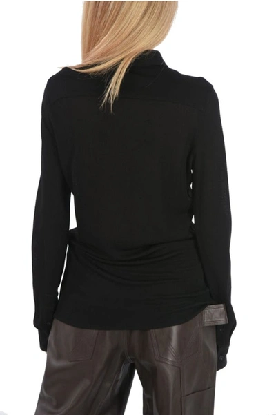 Shop Bottega Veneta Women's Black Viscose Shirt