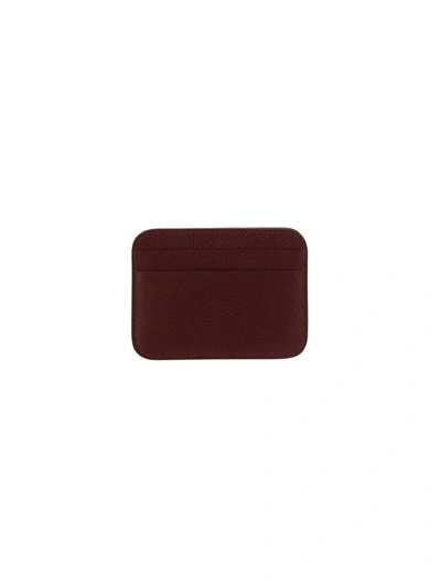 Shop Balenciaga Women's Burgundy Leather Card Holder