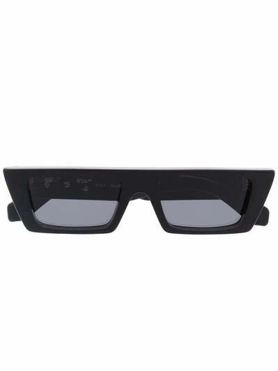 Off-white Marfa Rectangular-frame Sunglasses In Black