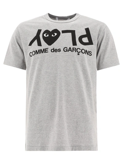 Shop Comme Des Garçons Play Men's Grey Other Materials T-shirt