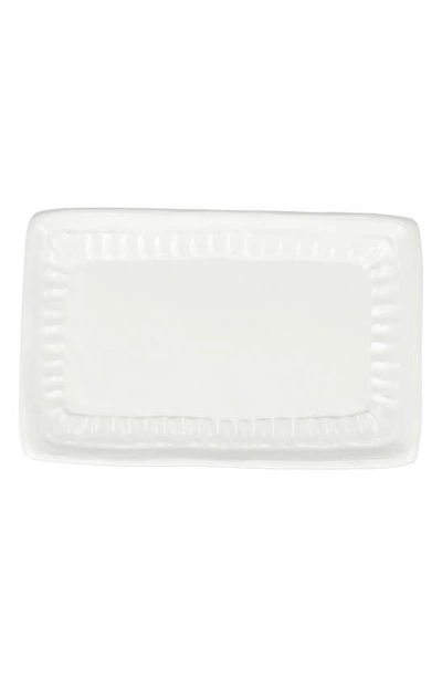 Shop Vietri Pietra Serena Rectangular Tray In White