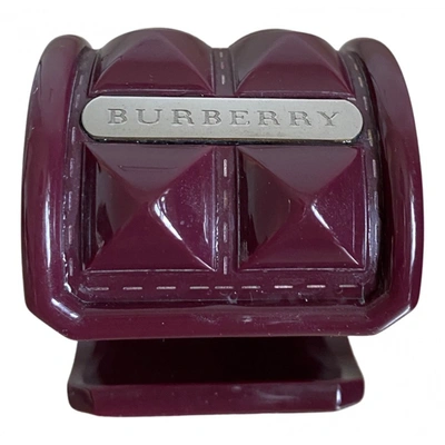 Pre-owned Burberry Bracelet In Purple