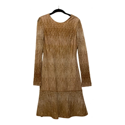 Pre-owned Missoni Dress In Gold