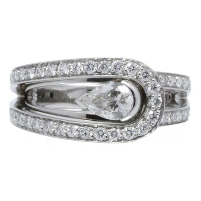 Pre-owned Fred Platinum Ring In Silver