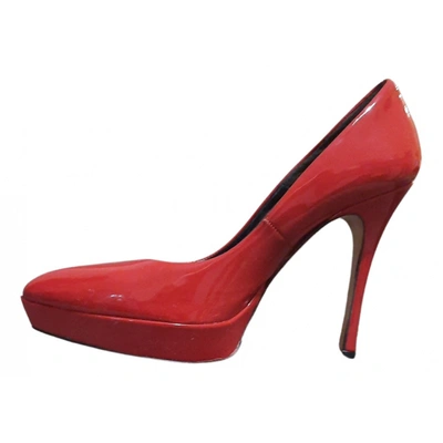 Pre-owned Tatoosh Patent Leather Heels In Red