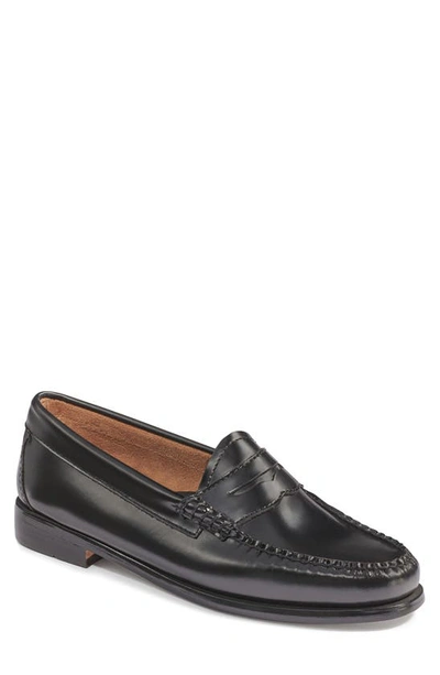 Shop G.h. Bass & Co. Whitney Leather Loafer In Black Leather