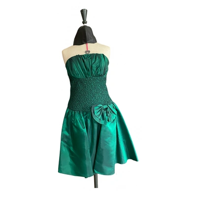 Pre-owned Fabiana Filippi Mini Dress In Green