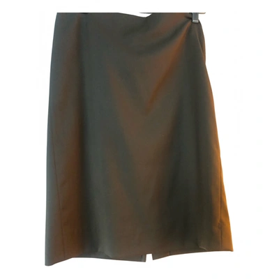 Pre-owned Kiton Wool Mid-length Skirt In Green