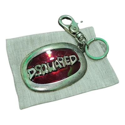 Pre-owned Dsquared2 Key Ring In Silver