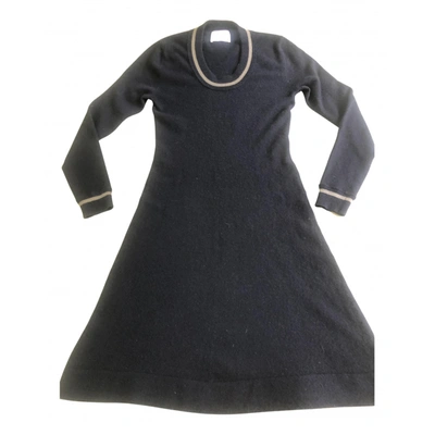 Pre-owned Allude Cashmere Mid-length Dress In Blue