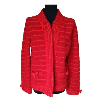 Pre-owned Gucci Wool Short Vest In Red