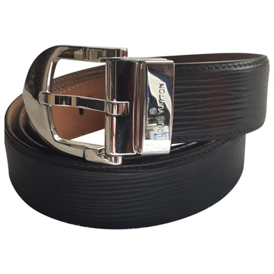 Louis Vuitton - Authenticated Citizen Belt - Leather Black for Men, Good Condition