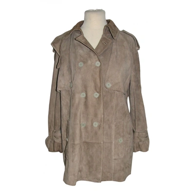 Pre-owned Dolce & Gabbana Trench Coat In Beige