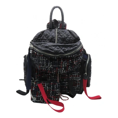 tweed chanel backpack bag