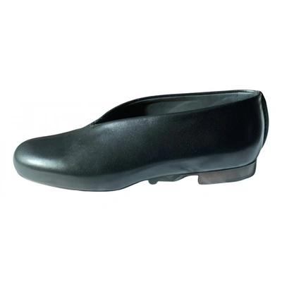 Pre-owned Lemaire Leather Flats In Black