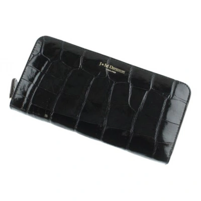 Pre-owned J & M Davidson Leather Wallet In Black