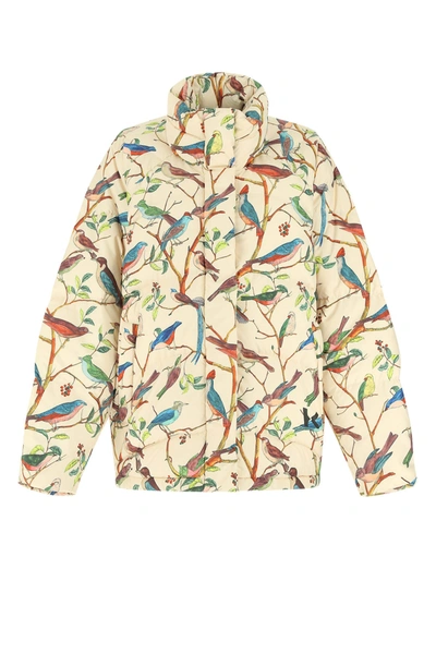 Kenzo Beige Down Tapestry Of Birds Jacket Kenzo