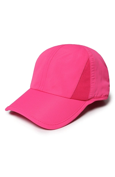 Shop Ponyflo Active  Solid Cap In Hot Pink