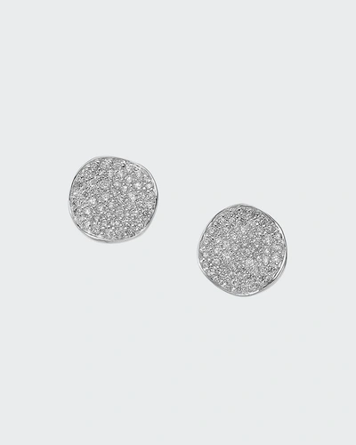 Shop Ippolita Flower Stud Earrings In Sterling Silver With Diamonds