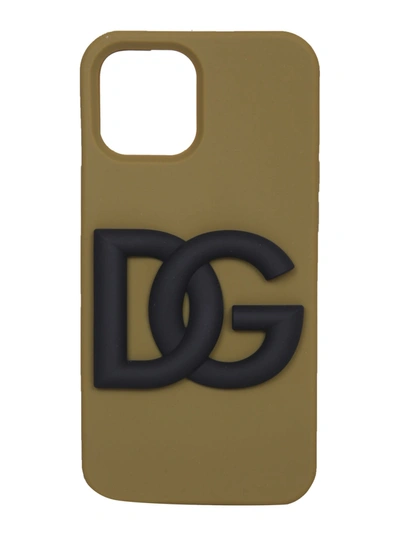 Shop Dolce & Gabbana Iphone 12 Pro Max Cover In Militare