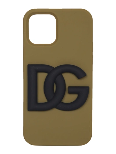 Shop Dolce & Gabbana Iphone 12/12 Pro Cover In Militare