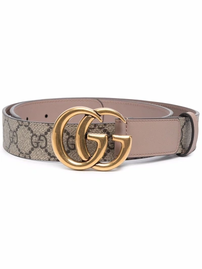 Gucci Cintura Gg Marmont In Beige | ModeSens
