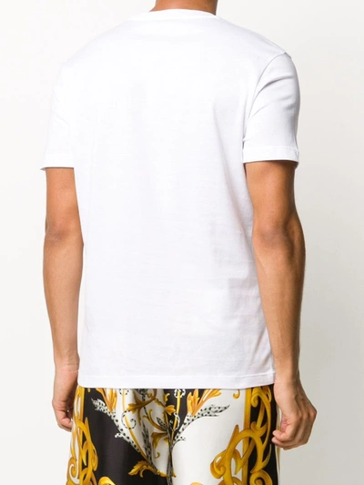 Shop Versace Medusa Logo T-shirt In White